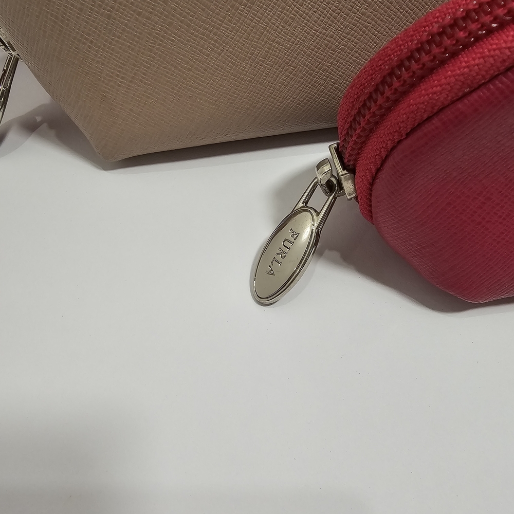 Furla Electra 3-Piece Saffiano Leather Cosmetic Case Set - Pink Multi/Giglio - Picture 4 of 8